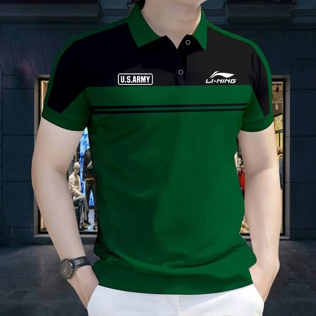 Super Premium PK Cotton Polo Shirt For Men's [Us Army Green]